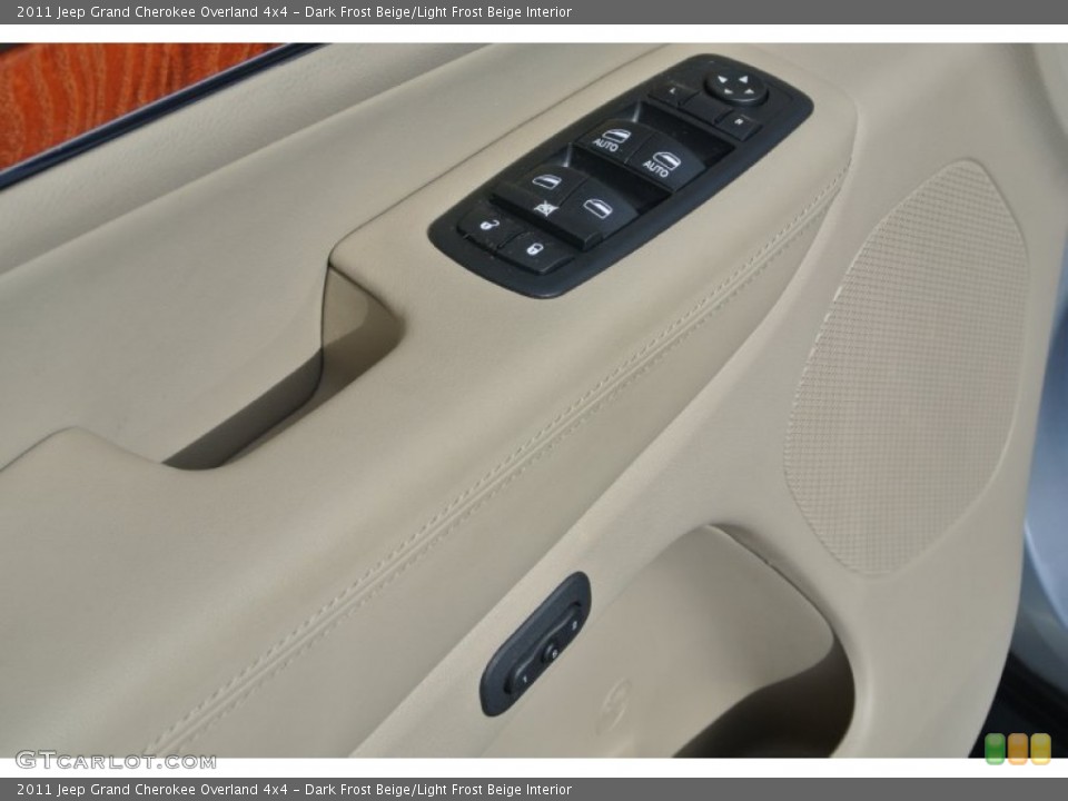 Dark Frost Beige/Light Frost Beige Interior Controls for the 2011 Jeep Grand Cherokee Overland 4x4 #89837318