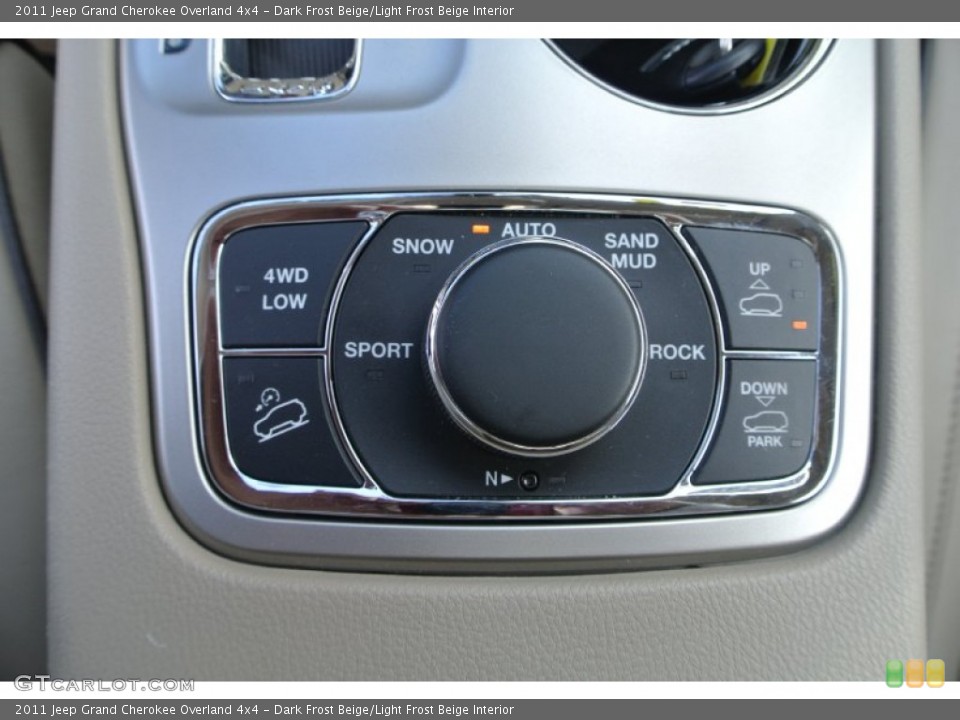 Dark Frost Beige/Light Frost Beige Interior Controls for the 2011 Jeep Grand Cherokee Overland 4x4 #89837360