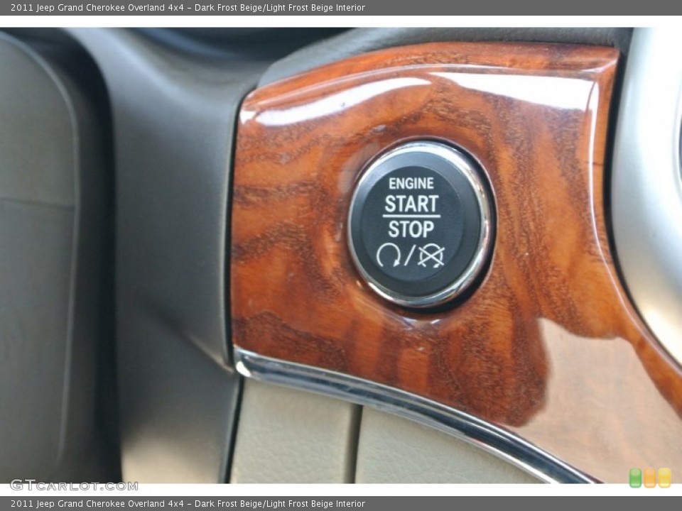 Dark Frost Beige/Light Frost Beige Interior Controls for the 2011 Jeep Grand Cherokee Overland 4x4 #89837489