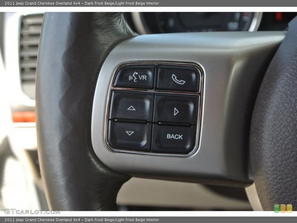 Dark Frost Beige/Light Frost Beige Interior Controls for the 2011 Jeep Grand Cherokee Overland 4x4 #89837513