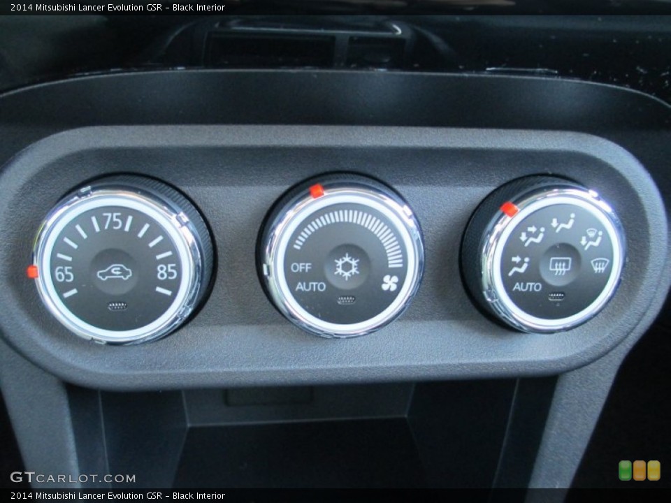 Black Interior Controls for the 2014 Mitsubishi Lancer Evolution GSR #89837522