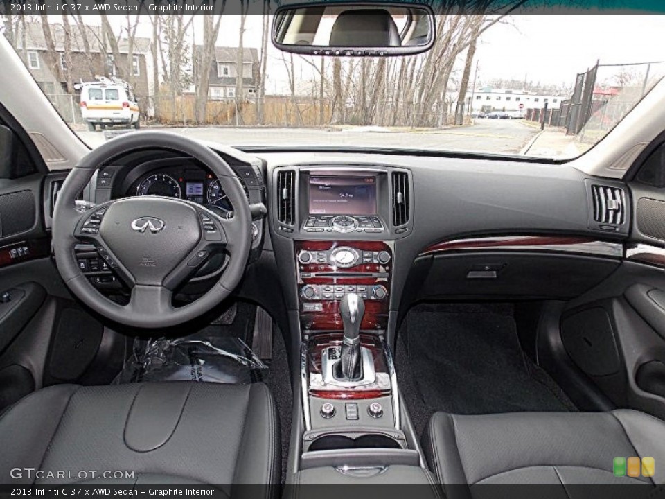 Graphite Interior Dashboard for the 2013 Infiniti G 37 x AWD Sedan #89840969