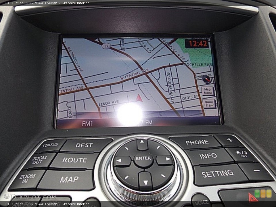 Graphite Interior Navigation for the 2013 Infiniti G 37 x AWD Sedan #89841440
