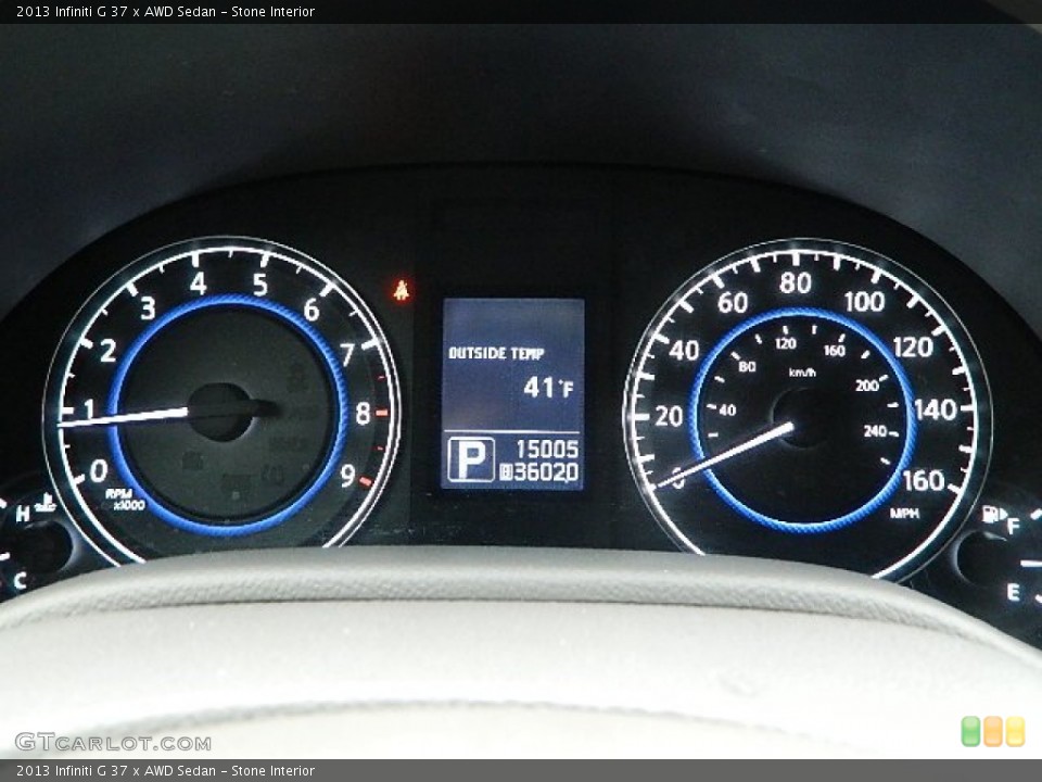 Stone Interior Gauges for the 2013 Infiniti G 37 x AWD Sedan #89842214
