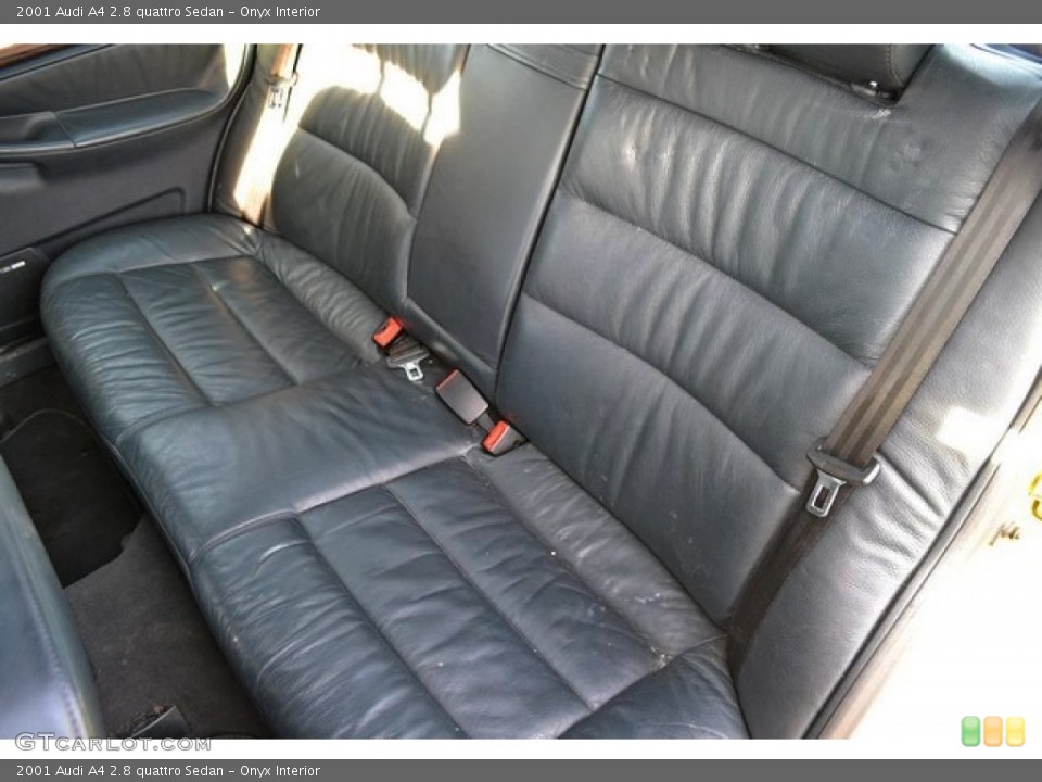 Onyx Interior Rear Seat for the 2001 Audi A4 2.8 quattro Sedan #89843033