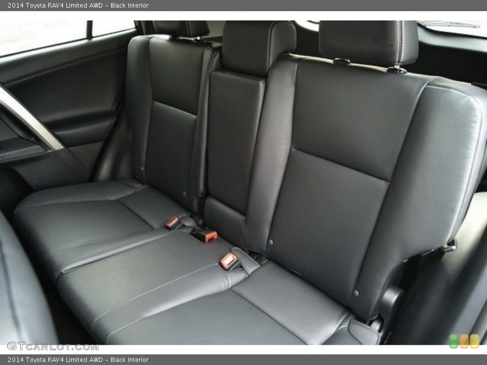 Black Interior Rear Seat for the 2014 Toyota RAV4 Limited AWD #89844488
