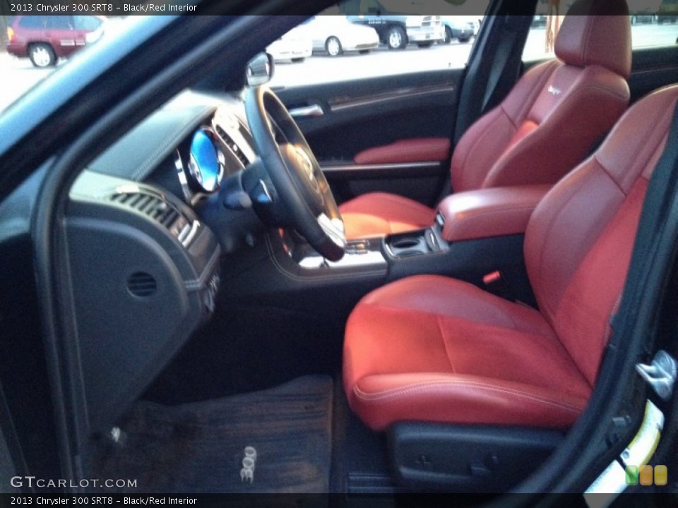 Black/Red Interior Front Seat for the 2013 Chrysler 300 SRT8 #89844584