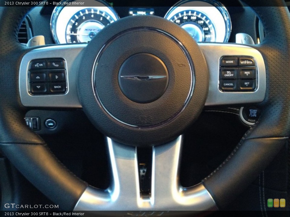 Black/Red Interior Controls for the 2013 Chrysler 300 SRT8 #89844743