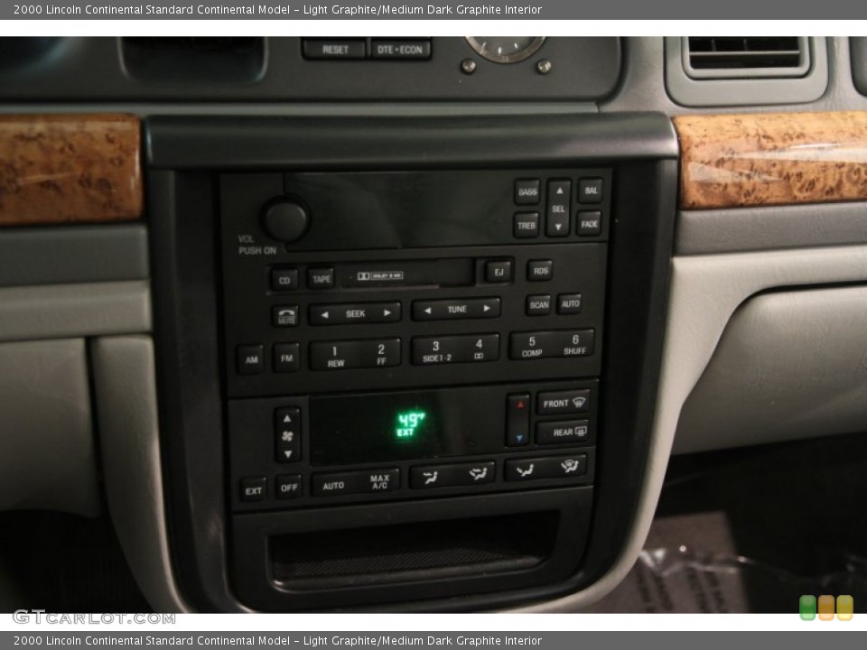 Light Graphite/Medium Dark Graphite Interior Controls for the 2000 Lincoln Continental  #89846260