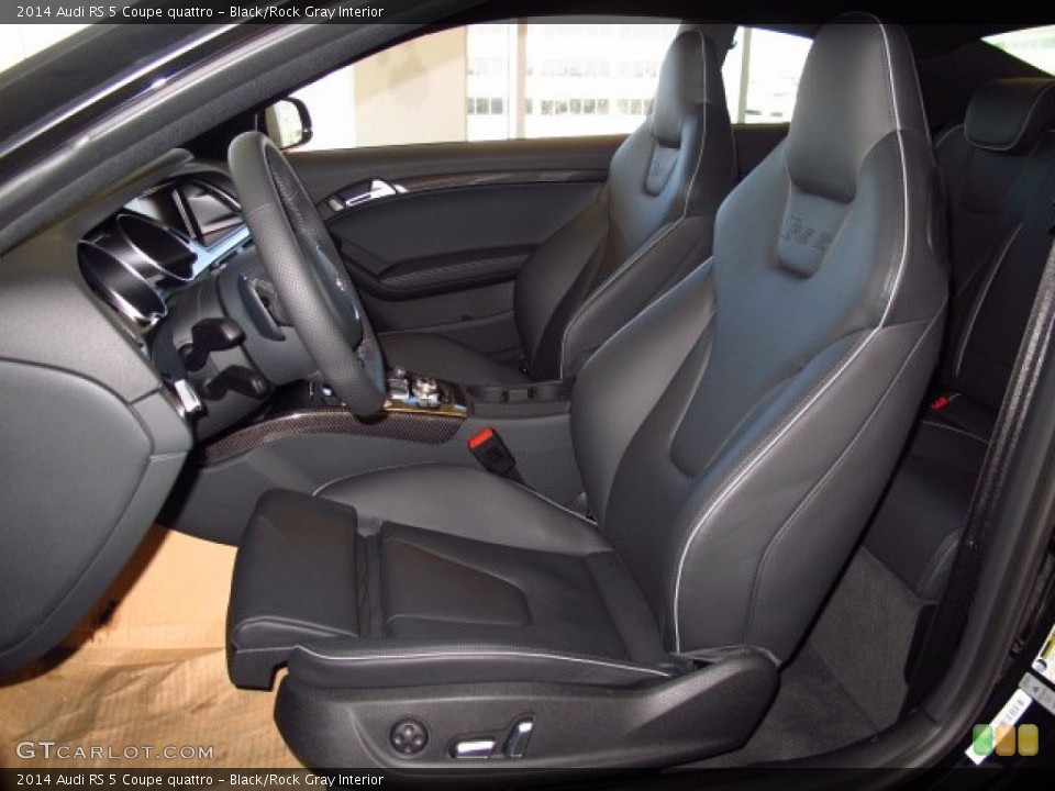 Black/Rock Gray Interior Front Seat for the 2014 Audi RS 5 Coupe quattro #89846354
