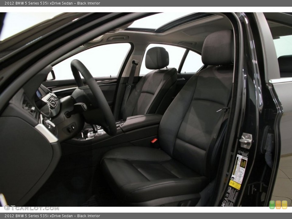 Black Interior Front Seat for the 2012 BMW 5 Series 535i xDrive Sedan #89846990