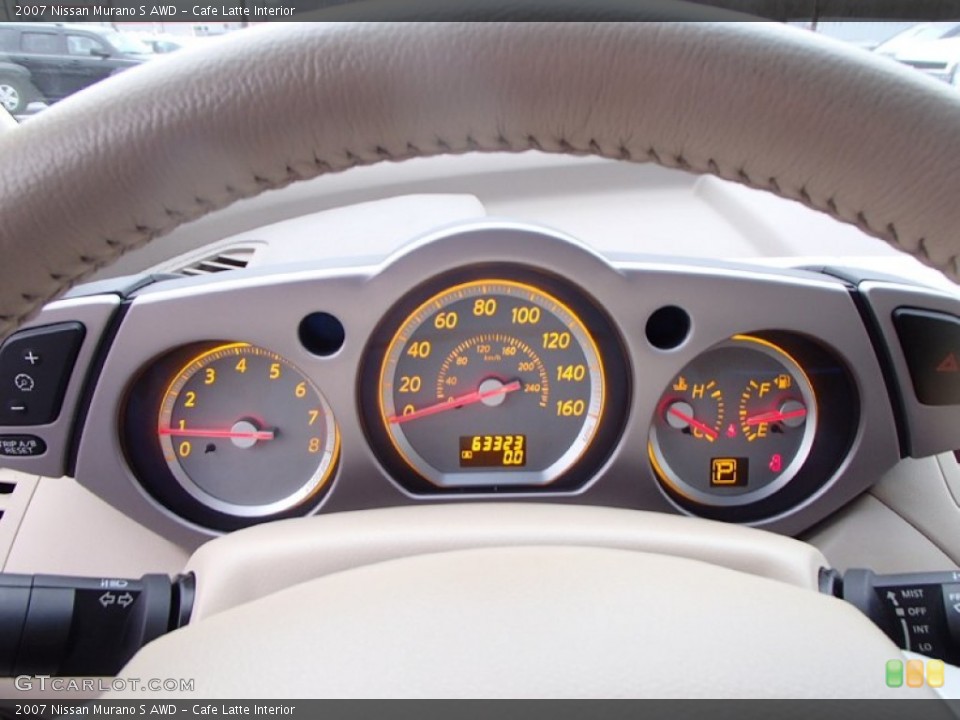 Cafe Latte Interior Gauges for the 2007 Nissan Murano S AWD #89852522