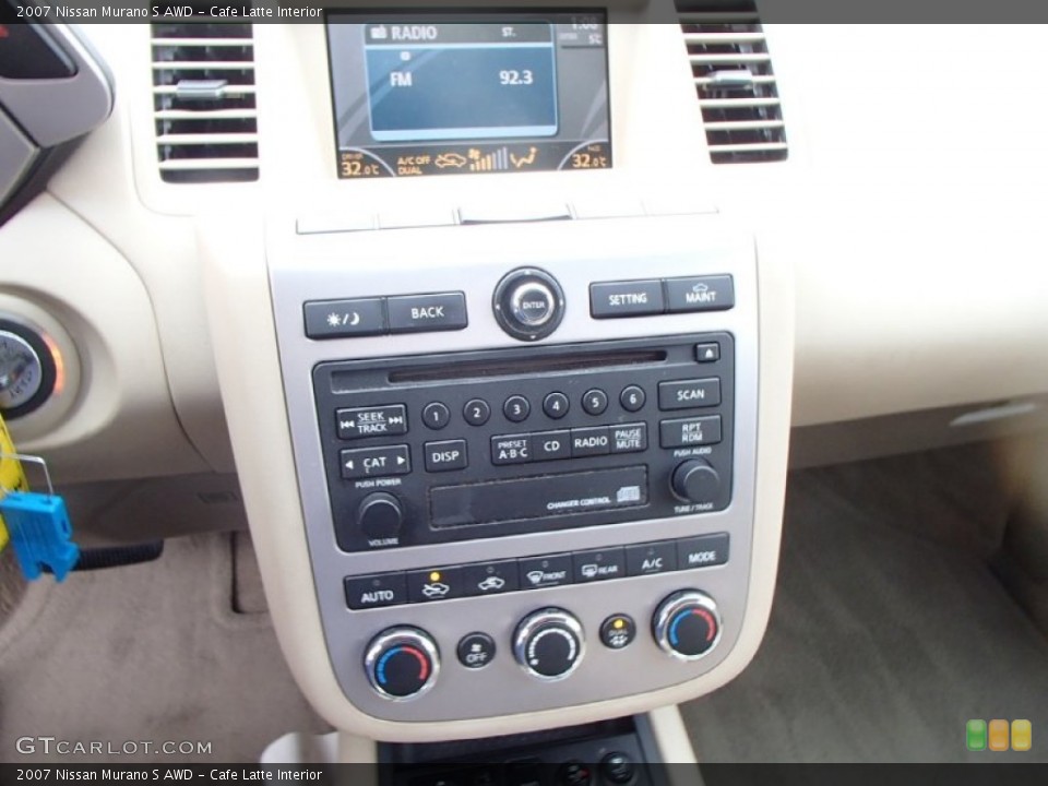 Cafe Latte Interior Controls for the 2007 Nissan Murano S AWD #89852579