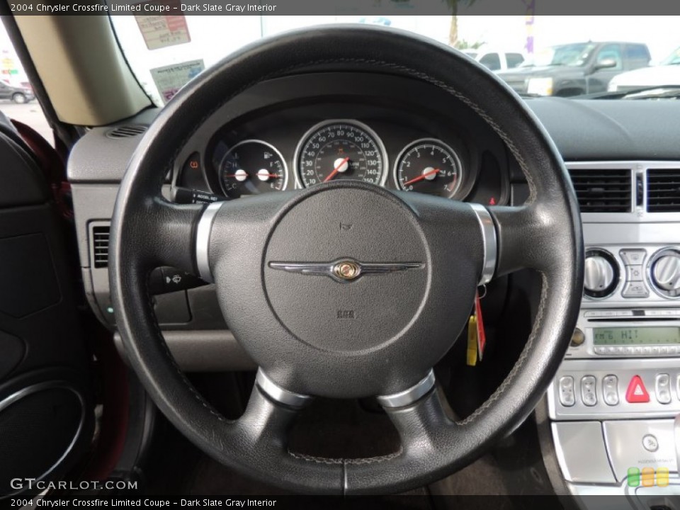 Dark Slate Gray Interior Steering Wheel for the 2004 Chrysler Crossfire Limited Coupe #89852759