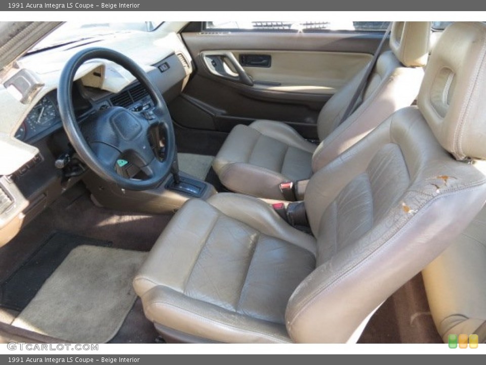 Beige Interior Photo for the 1991 Acura Integra LS Coupe #89853974