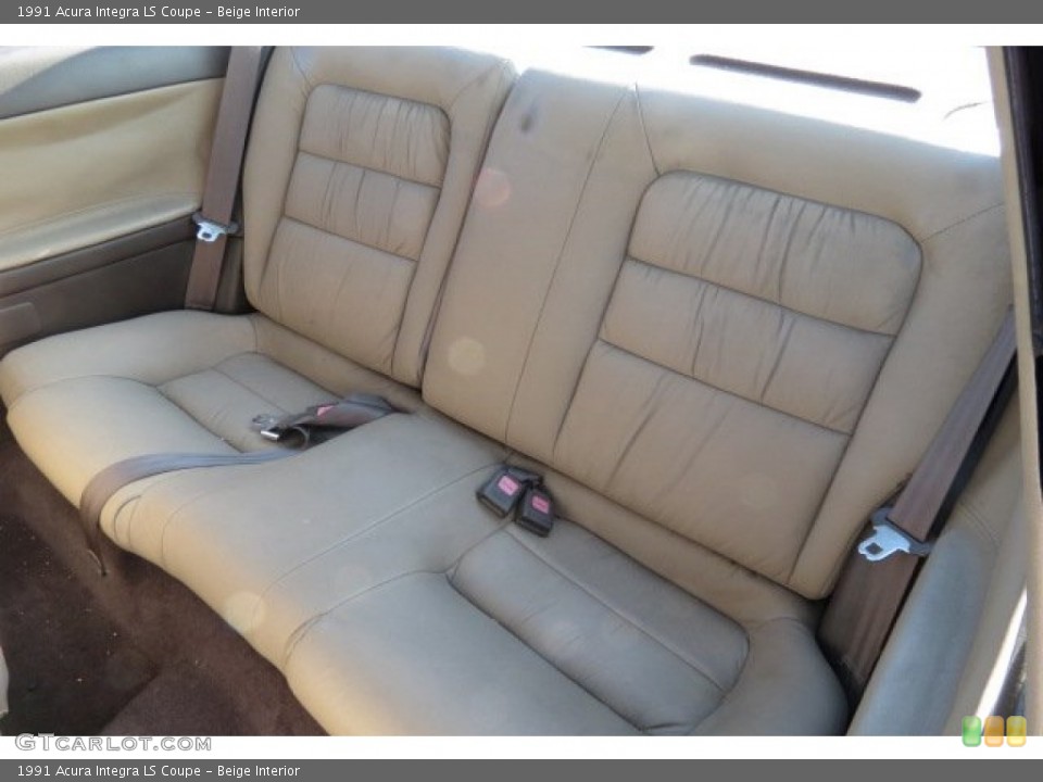 Beige Interior Rear Seat for the 1991 Acura Integra LS Coupe #89853987