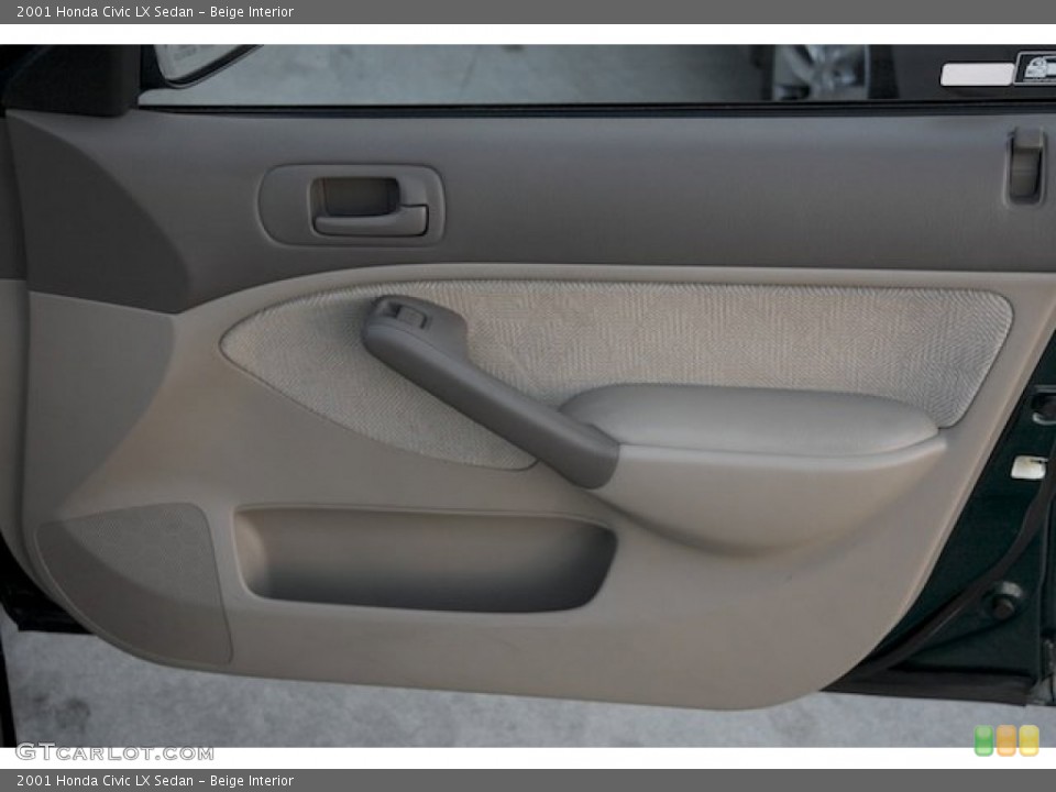 Beige Interior Door Panel for the 2001 Honda Civic LX Sedan #89855576