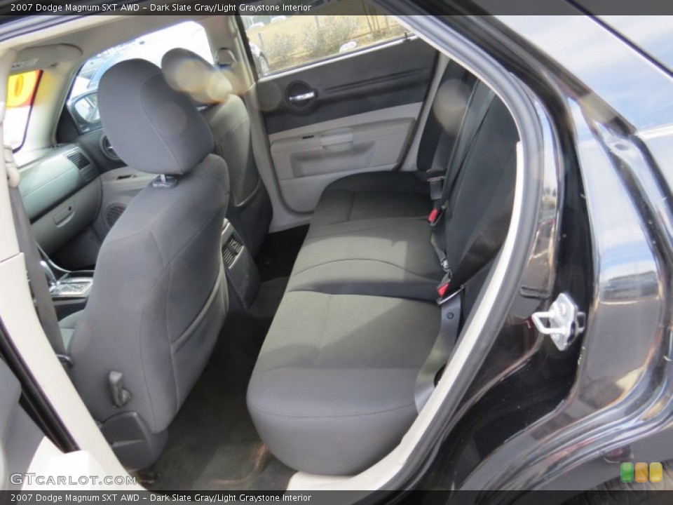 Dark Slate Gray/Light Graystone Interior Rear Seat for the 2007 Dodge Magnum SXT AWD #89857490