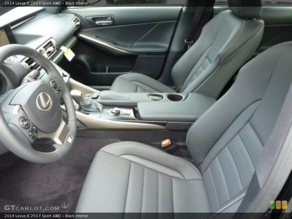 Black Interior Front Seat for the 2014 Lexus IS 250 F Sport AWD #89860429