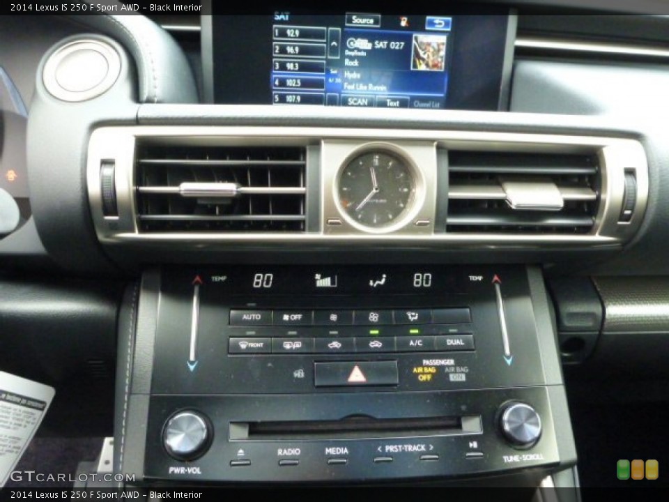 Black Interior Controls for the 2014 Lexus IS 250 F Sport AWD #89860636