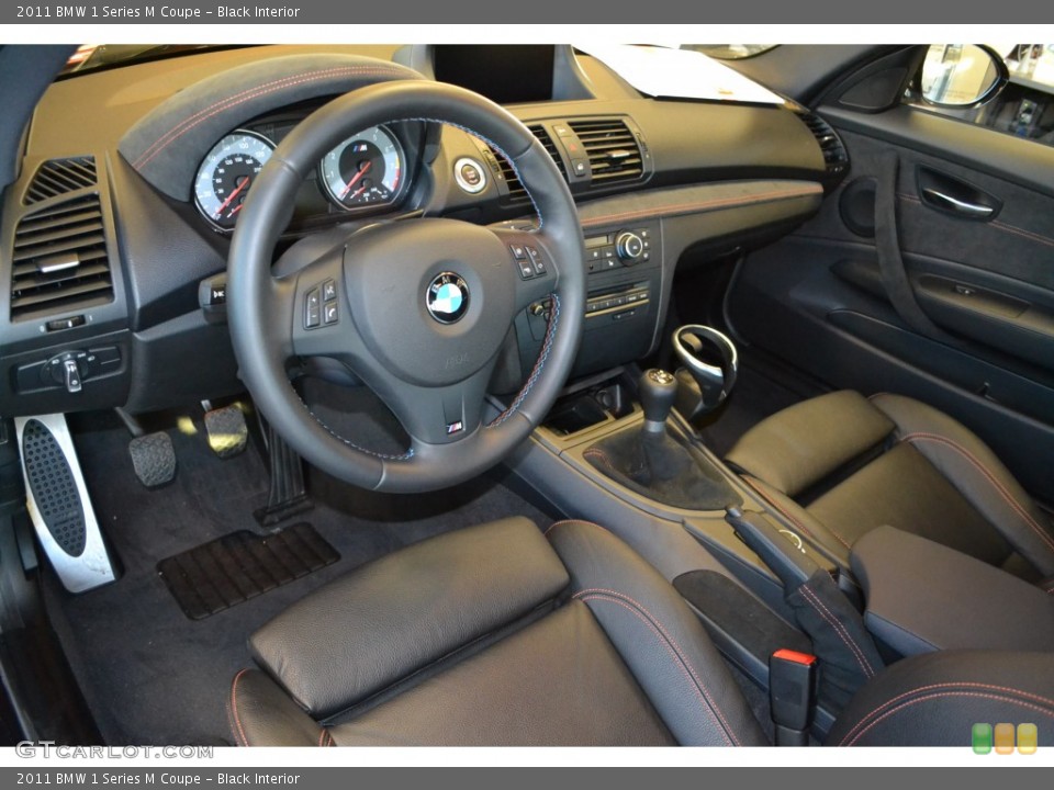 Black 2011 BMW 1 Series M Interiors