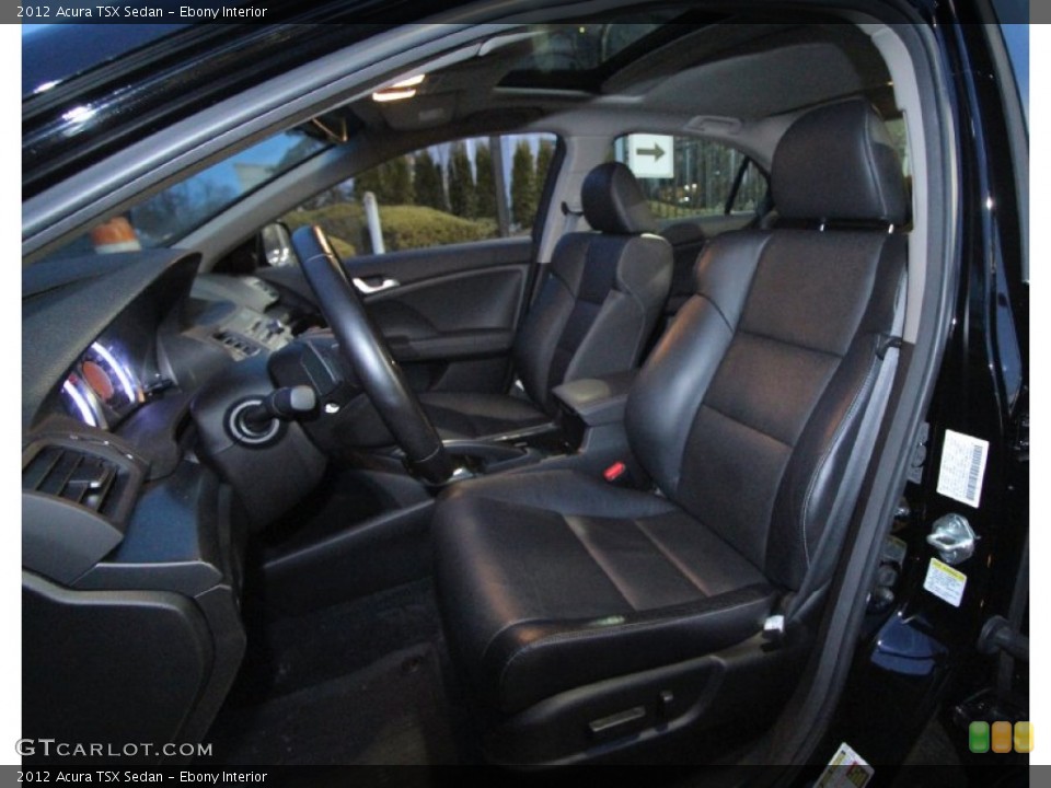 Ebony Interior Front Seat for the 2012 Acura TSX Sedan #89865161