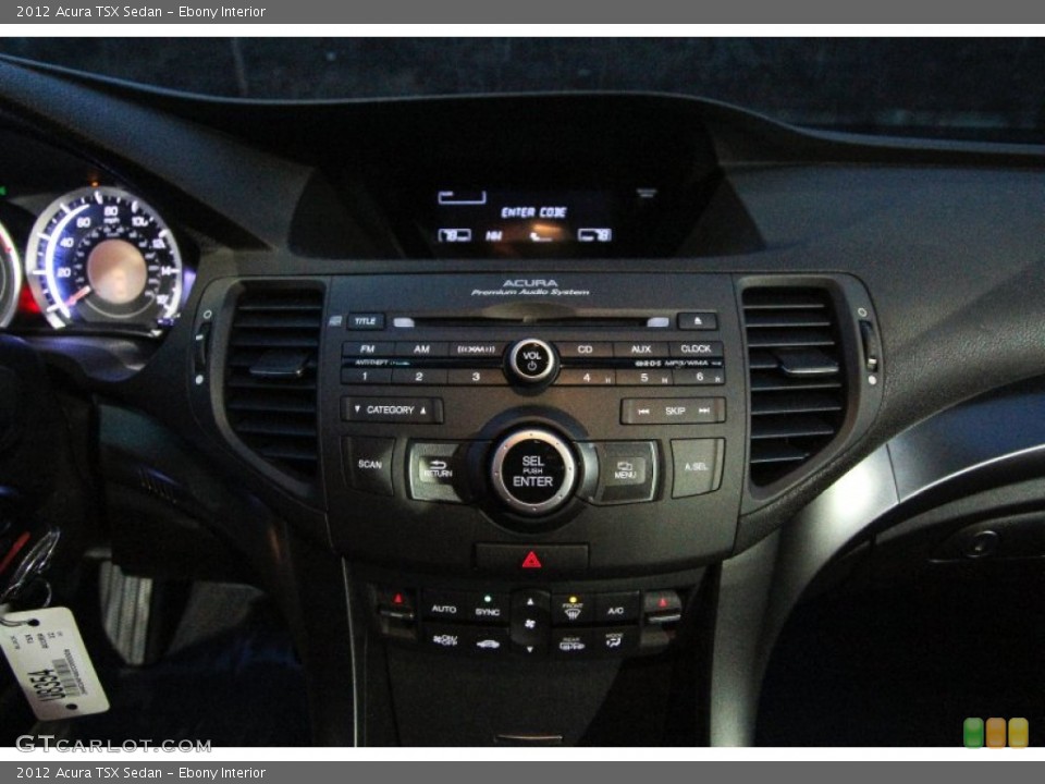 Ebony Interior Controls for the 2012 Acura TSX Sedan #89865227