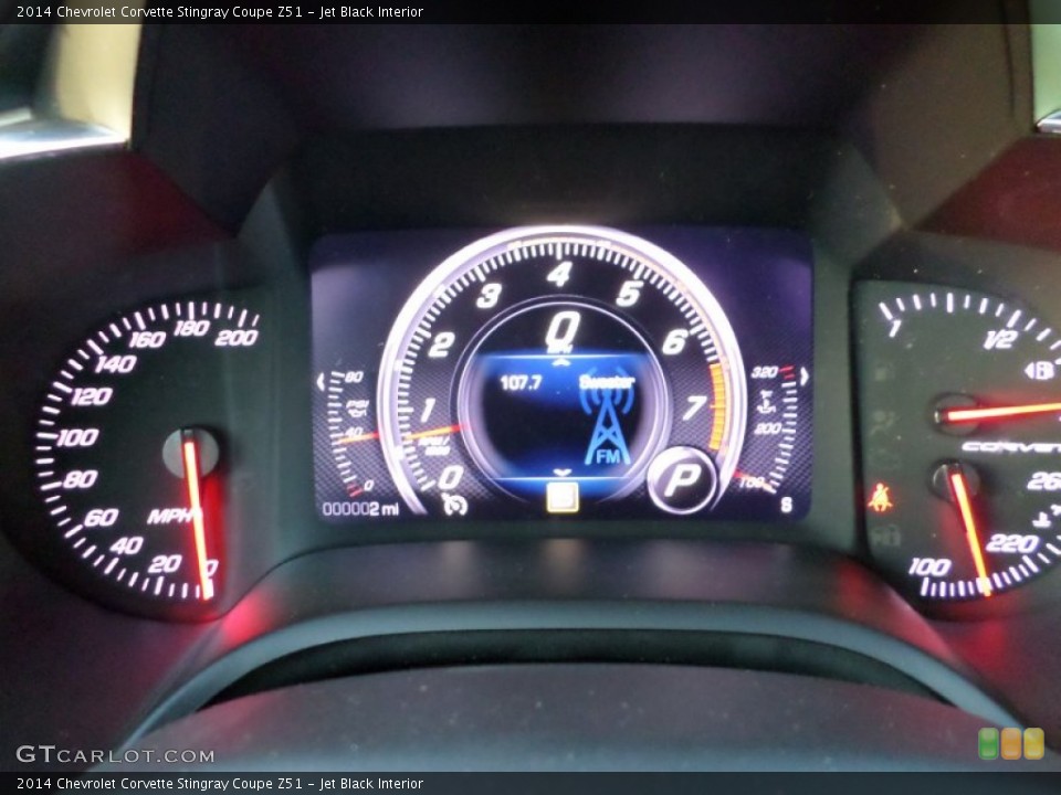 Jet Black Interior Gauges for the 2014 Chevrolet Corvette Stingray Coupe Z51 #89865394