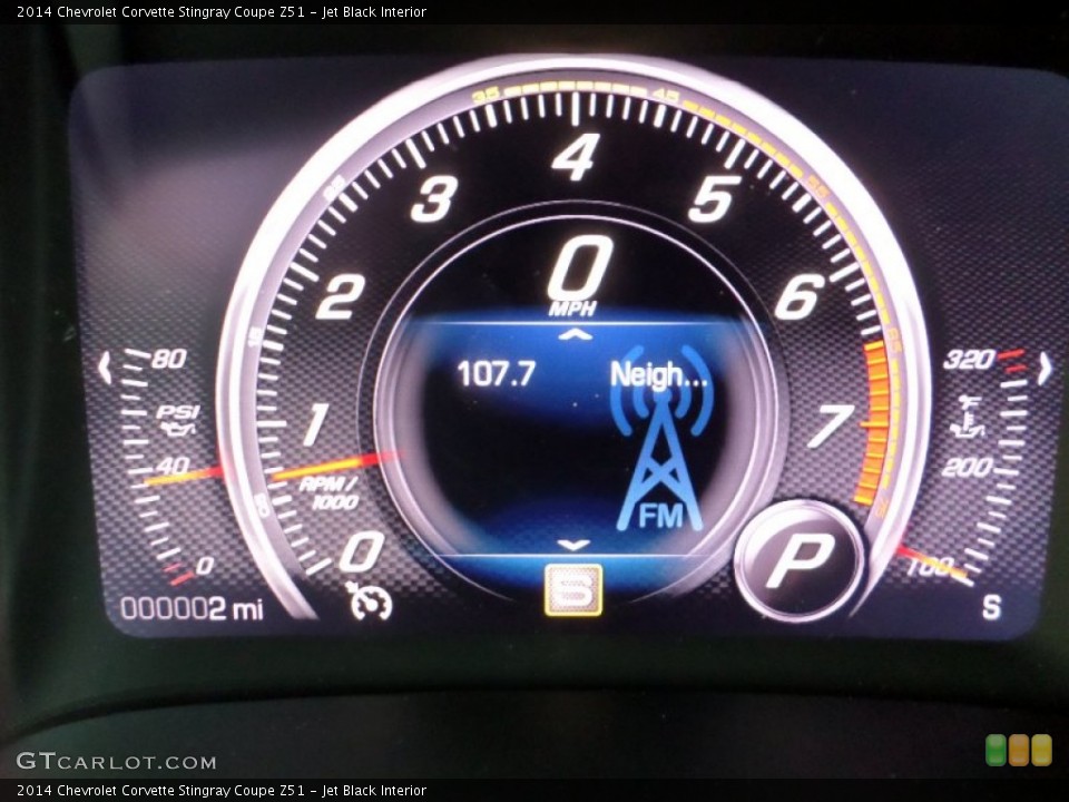 Jet Black Interior Gauges for the 2014 Chevrolet Corvette Stingray Coupe Z51 #89865415