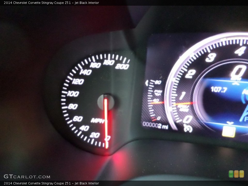 Jet Black Interior Gauges for the 2014 Chevrolet Corvette Stingray Coupe Z51 #89865463