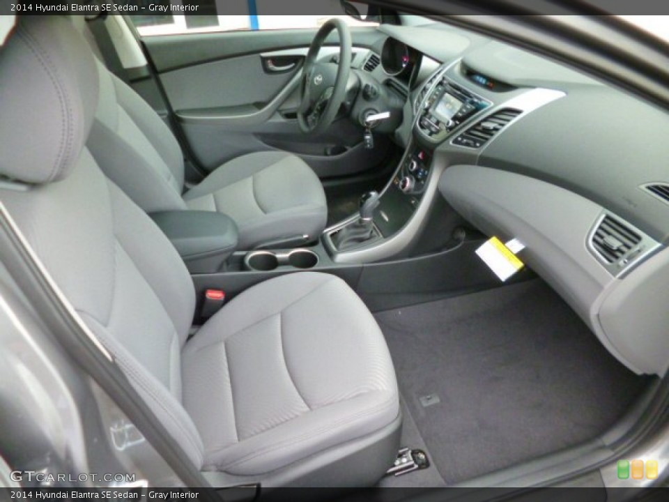 Gray Interior Front Seat for the 2014 Hyundai Elantra SE Sedan #89866030