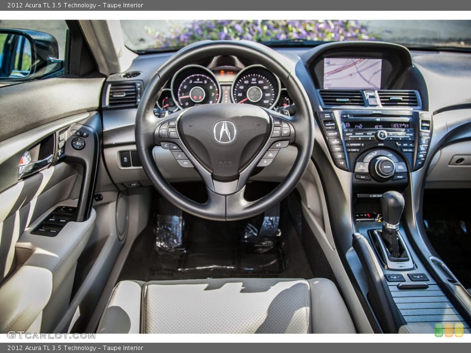 Taupe Interior Dashboard for the 2012 Acura TL 3.5 Technology #89867173