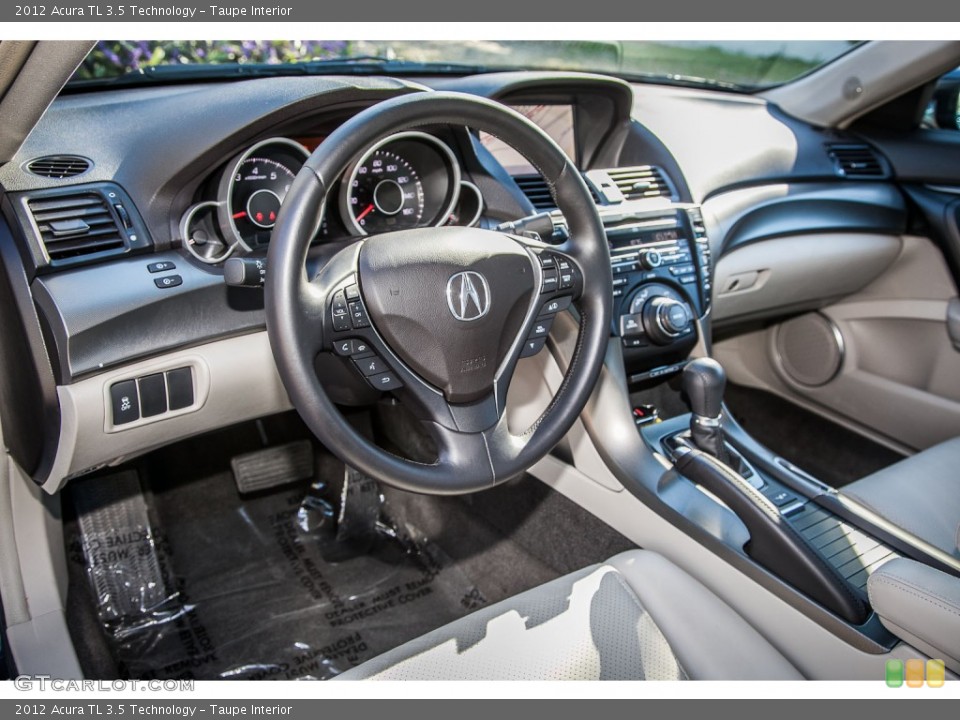 Taupe Interior Prime Interior for the 2012 Acura TL 3.5 Technology #89867620