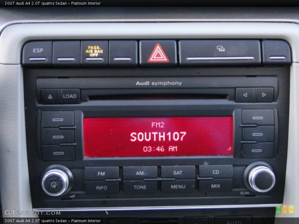 Platinum Interior Audio System for the 2007 Audi A4 2.0T quattro Sedan #89869678
