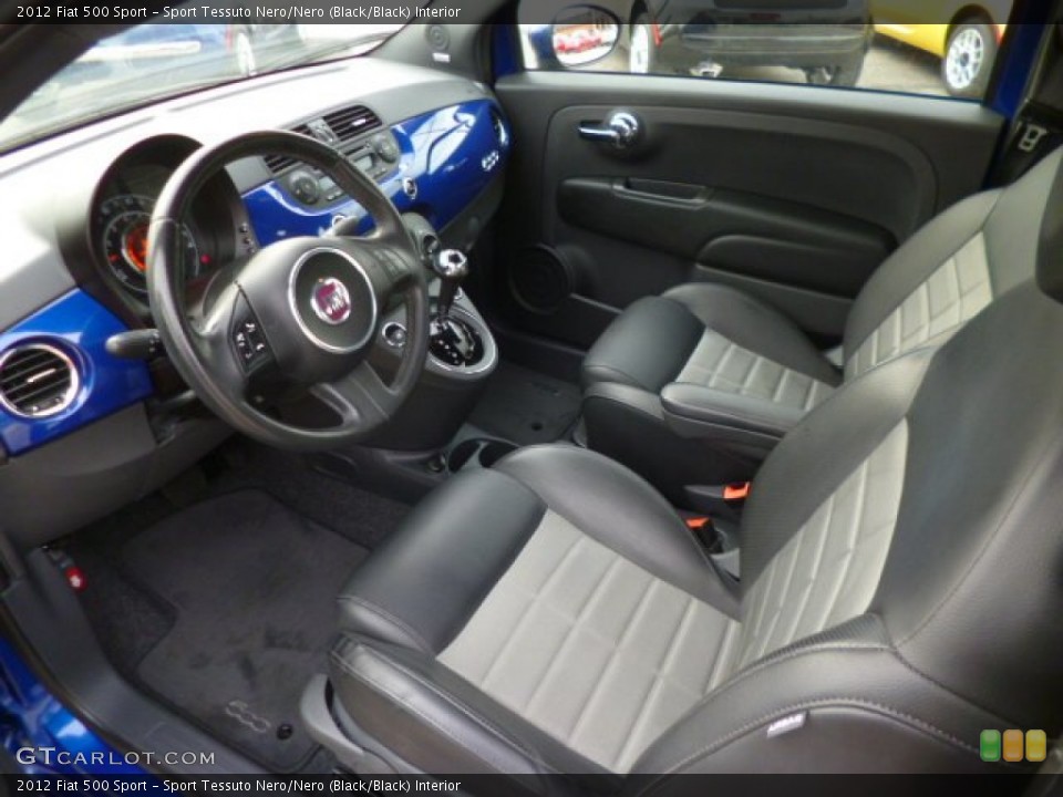 Sport Tessuto Nero/Nero (Black/Black) 2012 Fiat 500 Interiors