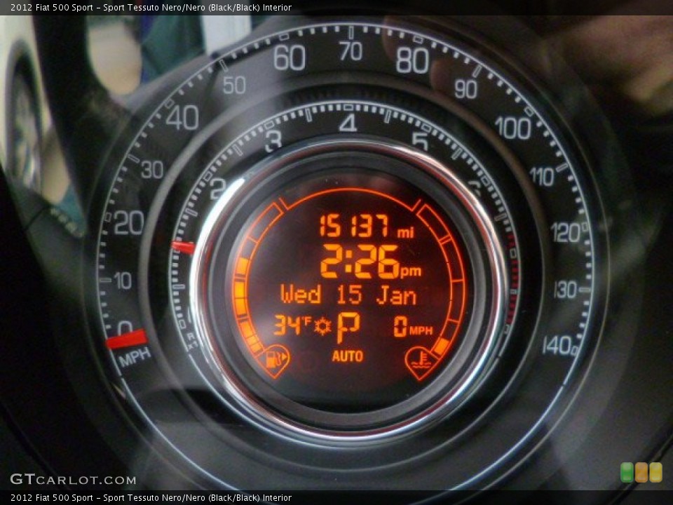 Sport Tessuto Nero/Nero (Black/Black) Interior Gauges for the 2012 Fiat 500 Sport #89871436