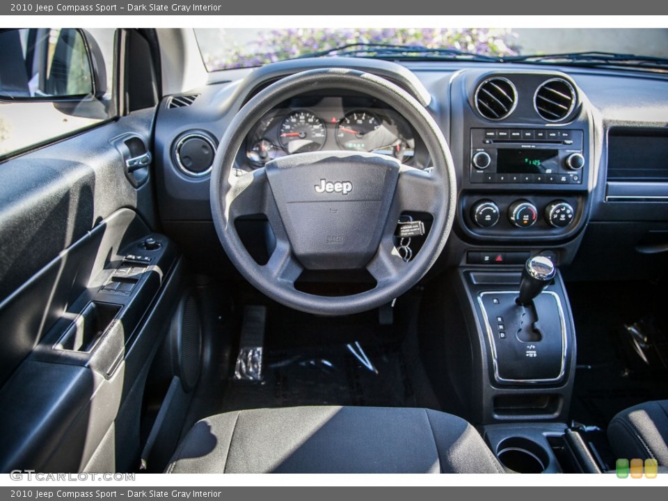 Dark Slate Gray Interior Dashboard for the 2010 Jeep Compass Sport #89871793