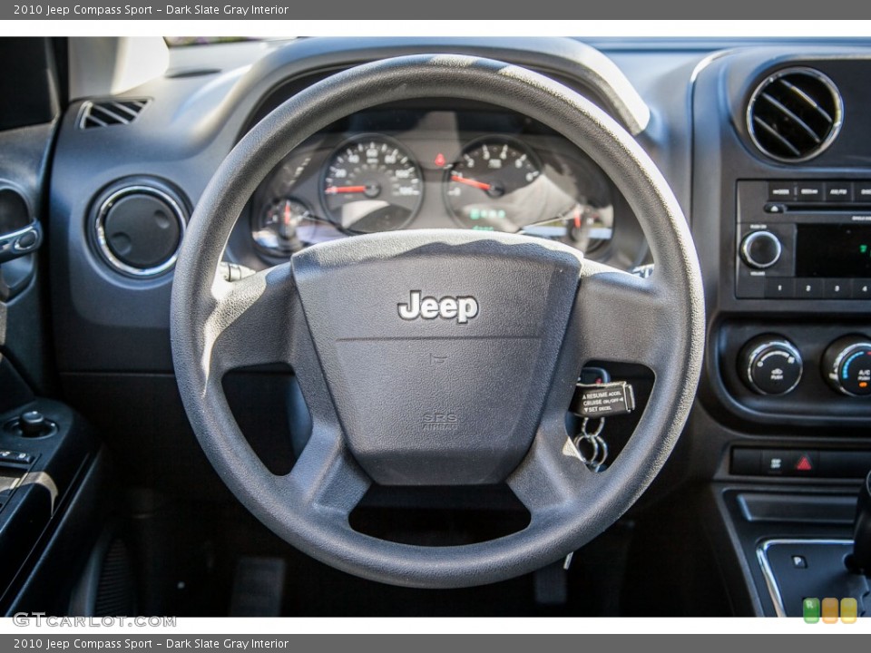 Dark Slate Gray Interior Steering Wheel for the 2010 Jeep Compass Sport #89872136