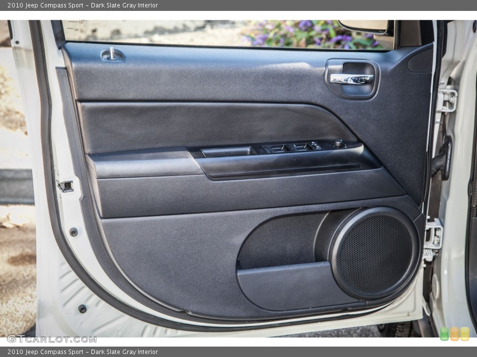 Dark Slate Gray Interior Door Panel for the 2010 Jeep Compass Sport #89872225