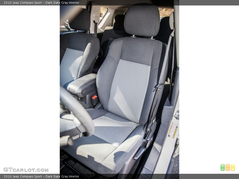 Dark Slate Gray Interior Front Seat for the 2010 Jeep Compass Sport #89872273