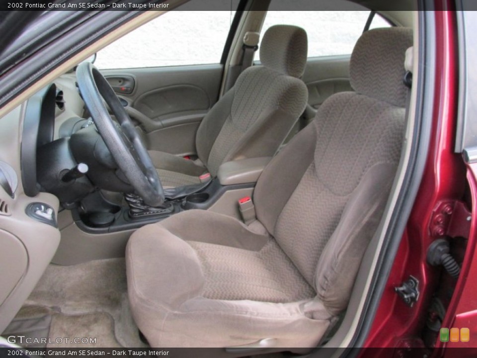 Dark Taupe Interior Front Seat for the 2002 Pontiac Grand Am SE Sedan #89872576
