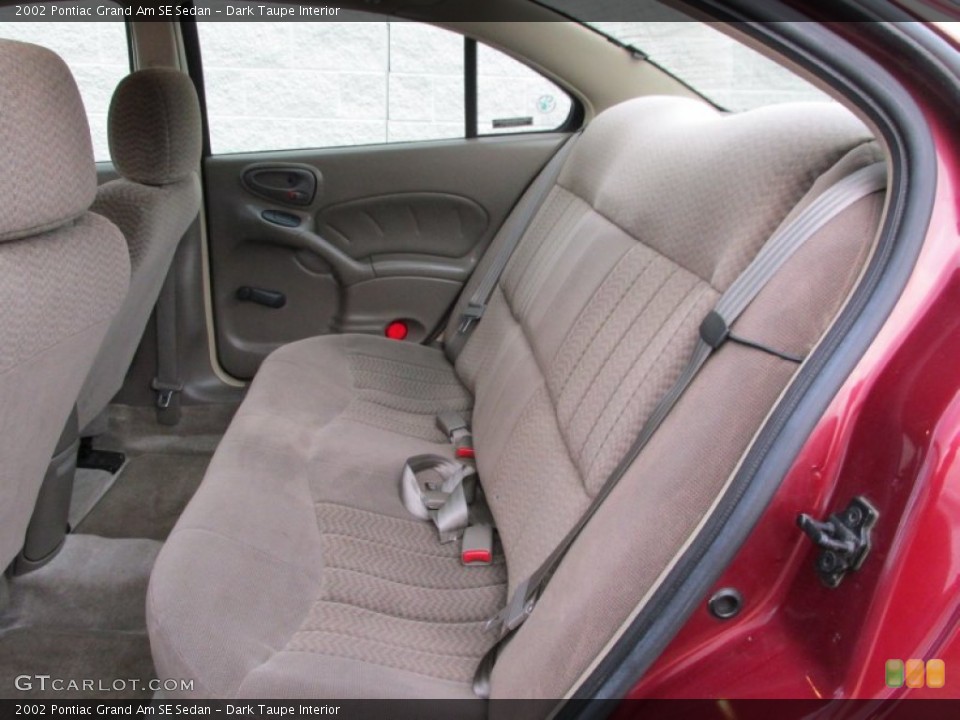 Dark Taupe Interior Rear Seat for the 2002 Pontiac Grand Am SE Sedan #89872597