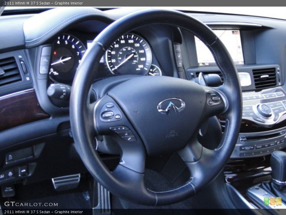 Graphite Interior Steering Wheel for the 2011 Infiniti M 37 S Sedan #89874988