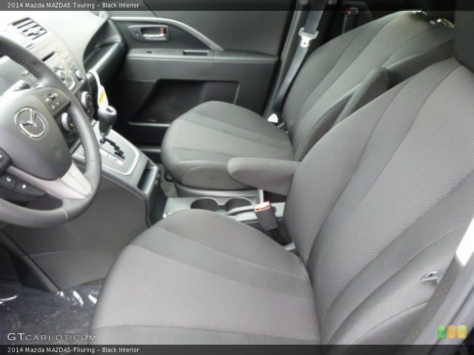 Black Interior Front Seat for the 2014 Mazda MAZDA5 Touring #89875018