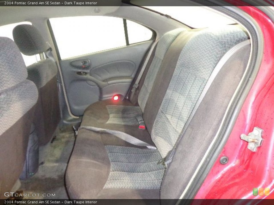 Dark Taupe Interior Rear Seat for the 2004 Pontiac Grand Am SE Sedan #89875885