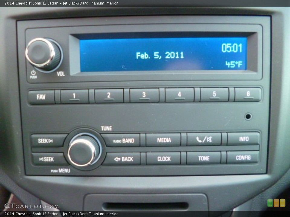 Jet Black/Dark Titanium Interior Audio System for the 2014 Chevrolet Sonic LS Sedan #89876515
