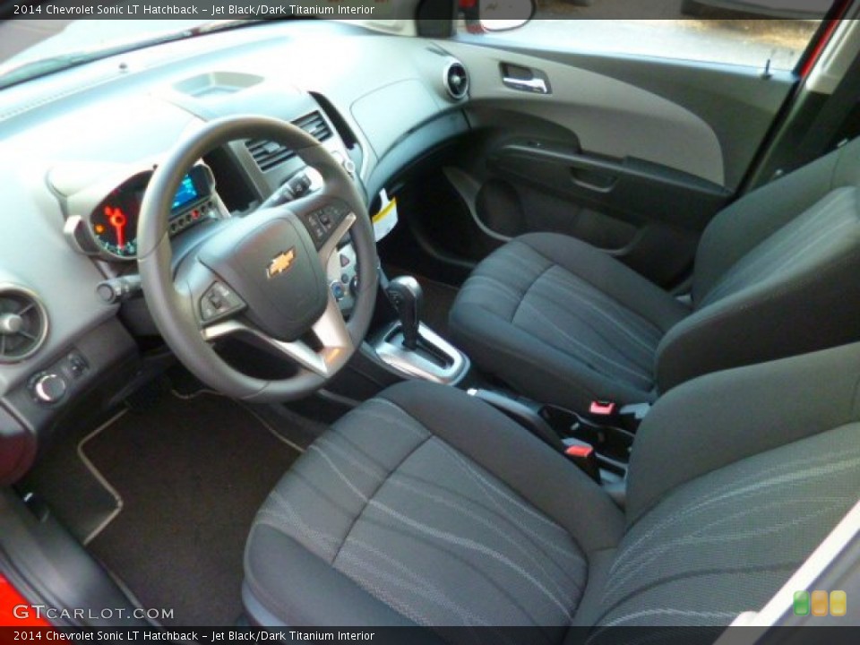 Jet Black/Dark Titanium Interior Prime Interior for the 2014 Chevrolet Sonic LT Hatchback #89876765