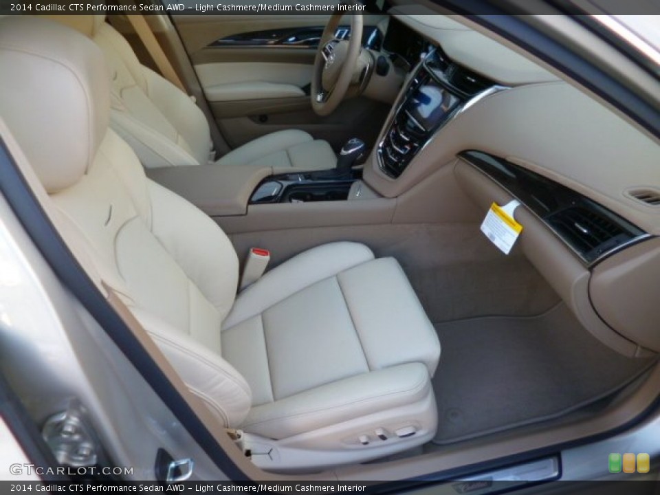 Light Cashmere/Medium Cashmere Interior Front Seat for the 2014 Cadillac CTS Performance Sedan AWD #89877196