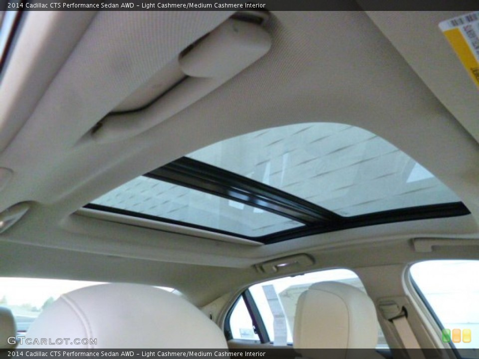 Light Cashmere/Medium Cashmere Interior Sunroof for the 2014 Cadillac CTS Performance Sedan AWD #89877208