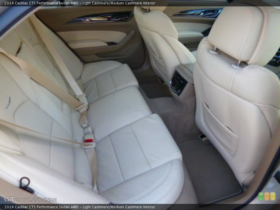 Light Cashmere/Medium Cashmere Interior Rear Seat for the 2014 Cadillac CTS Performance Sedan AWD #89877232